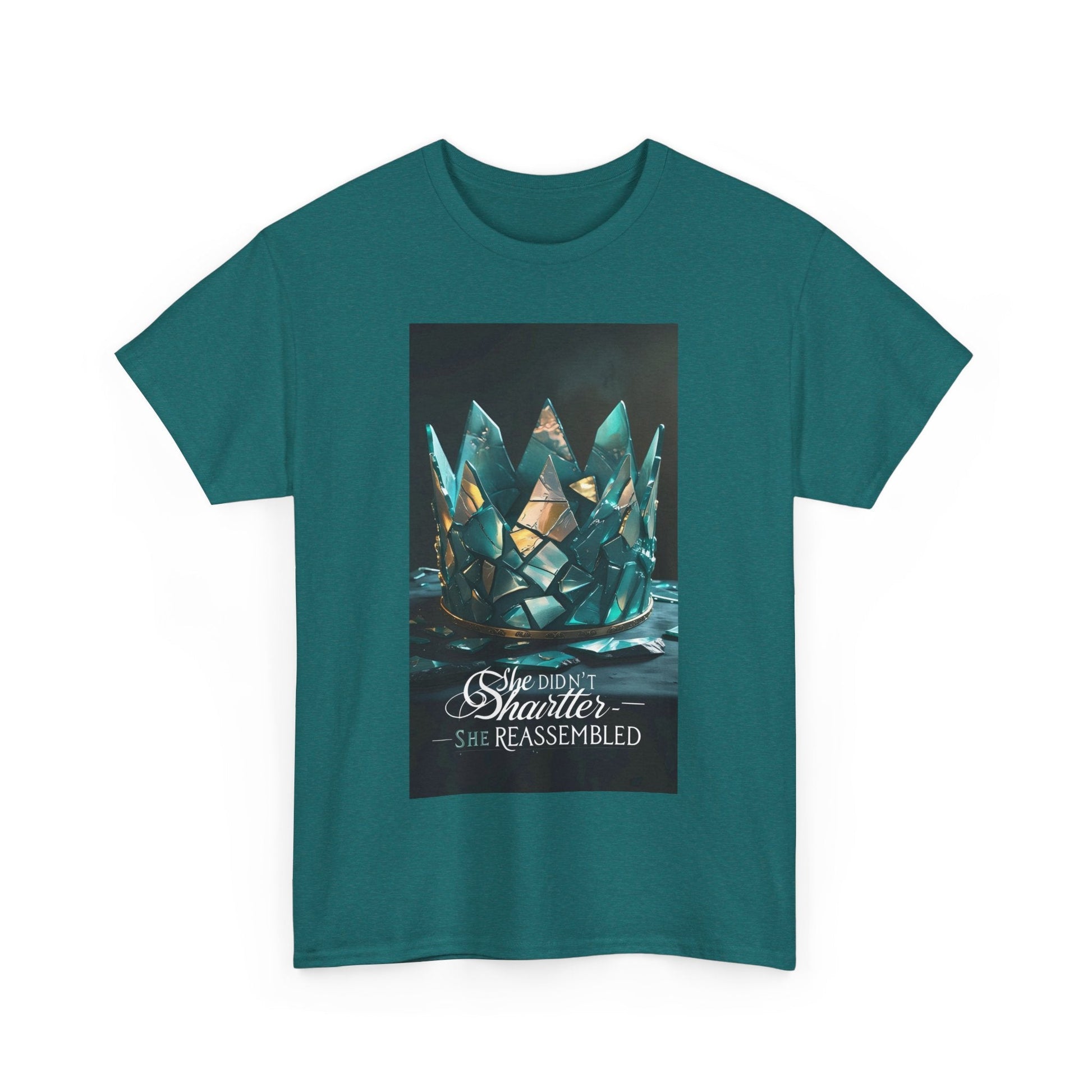 Stunning Crystal Crown Tee, Graphic T-Shirt, Unisex Cotton Top, Unique Gift, Fantasy Apparel, Holiday T-Shirt Printify