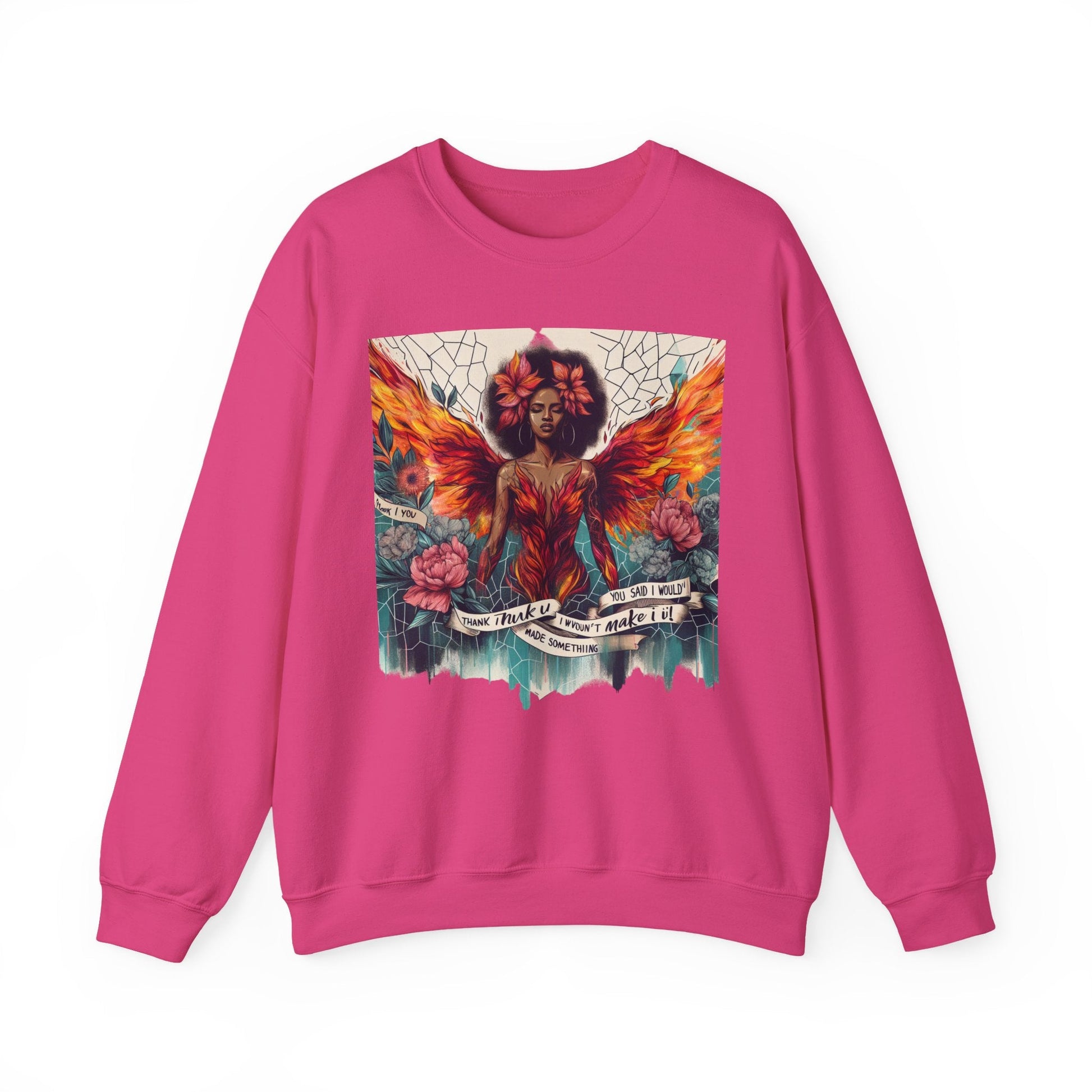 Artistic Phoenix Crewneck Sweatshirt - Cozy Unisex Apparel, Perfect for Casual Wear, Gift for Art Lovers, Birthday, Warmth & Style Printify