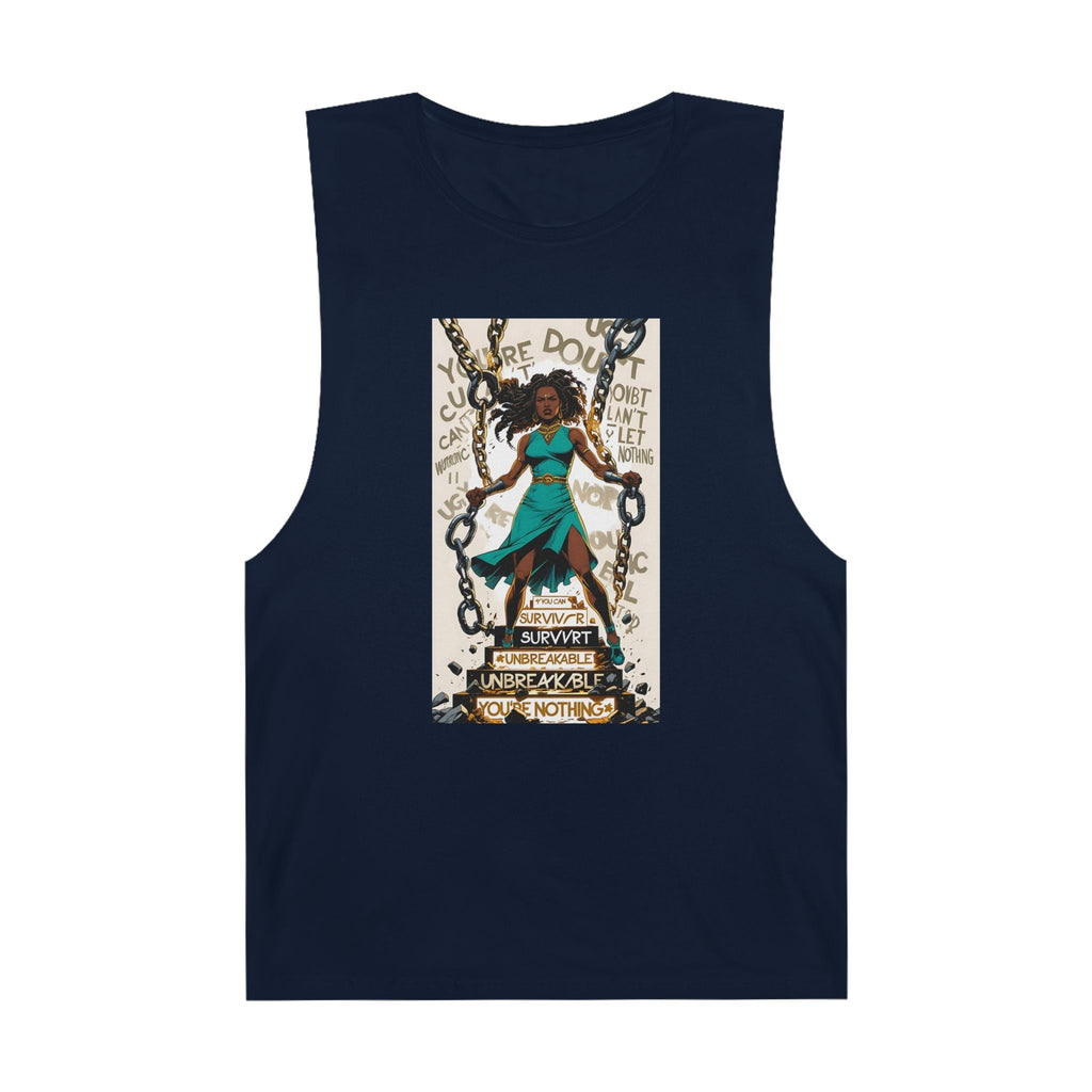 Empowering Unisex Tank Top - Unbreakable Resilience, Inspirational Workout Wear, Summer Fashion, Gift for Her, Affirmation Top Printify