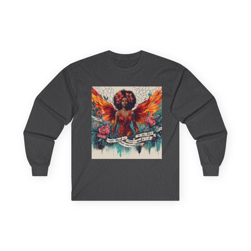 Bohemian Long Sleeve Tee, Butterfly Design, Artistic Cotton Tee, Casual Unisex Wear, Gift for Art Lovers, Festival Fashion Printify