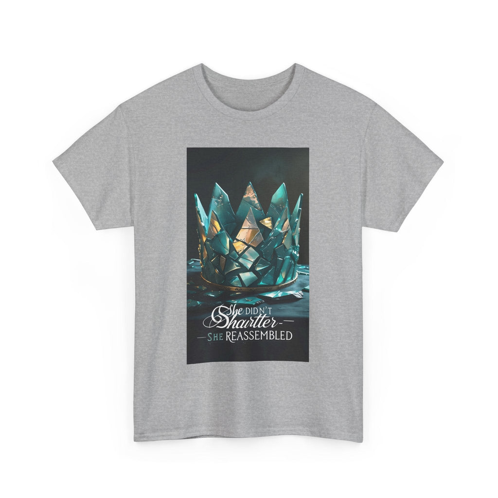 Stunning Crystal Crown Tee, Graphic T-Shirt, Unisex Cotton Top, Unique Gift, Fantasy Apparel, Holiday T-Shirt Printify