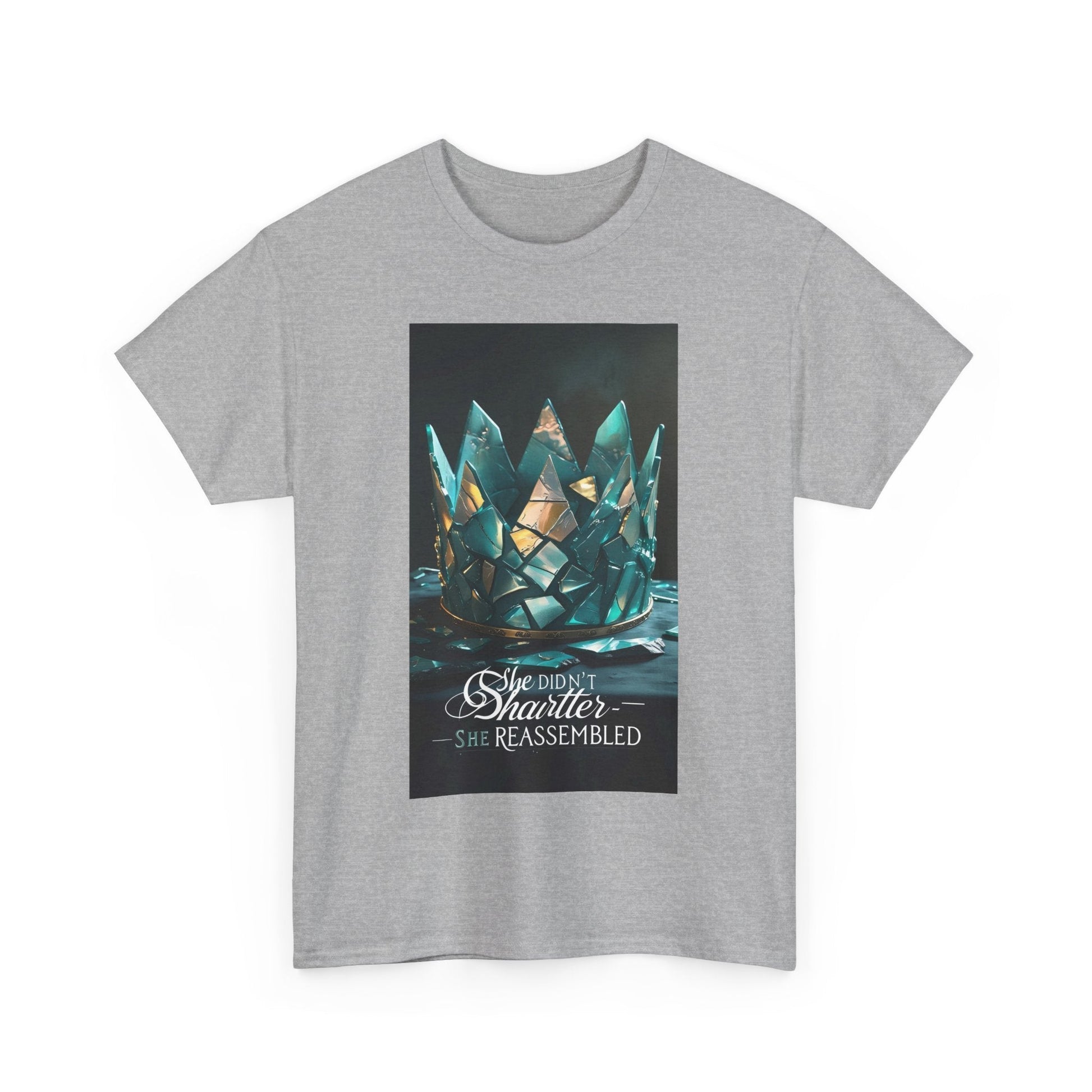 Stunning Crystal Crown Tee, Graphic T-Shirt, Unisex Cotton Top, Unique Gift, Fantasy Apparel, Holiday T-Shirt Printify
