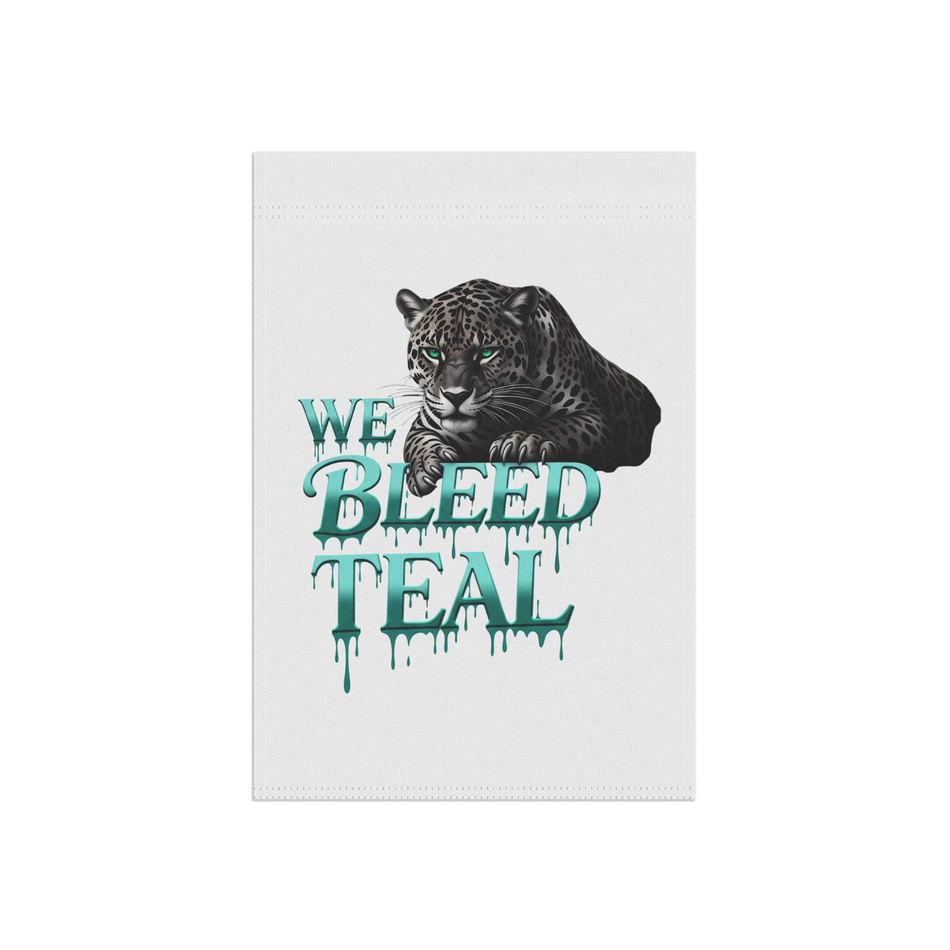 Teal Panther Garden Banner | Home Decor, Outdoor Flag, Animal Lover Gift, Garden Art, Unique Housewarming Present
