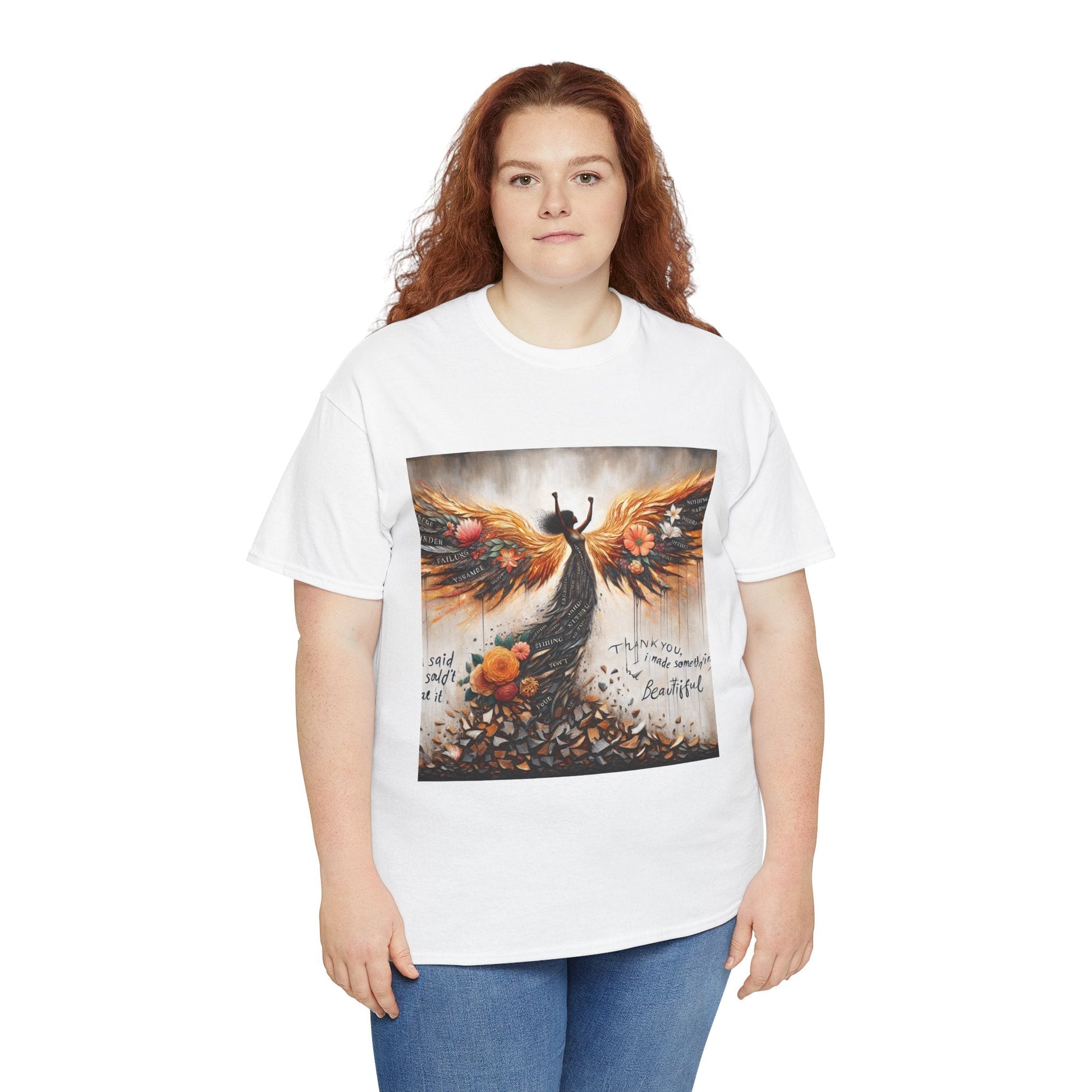 Beautiful In Every Way Unisex Heavy Cotton Tee, Inspirational Art Shirt, Self-Love Gift, Motivational Tee, Fashionable Everyday Wear Printify