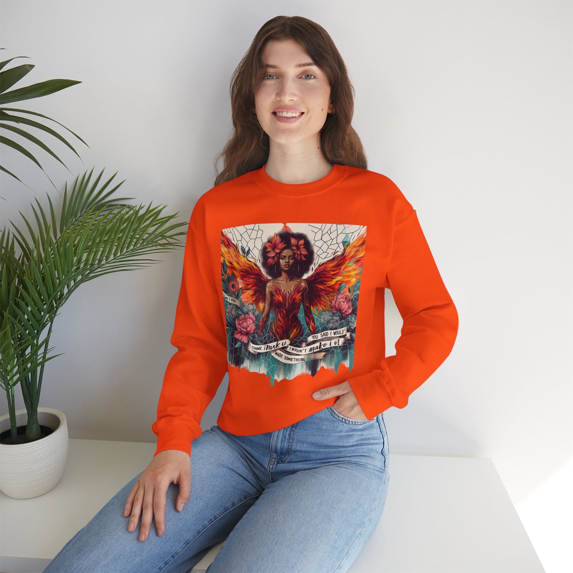 Artistic Phoenix Crewneck Sweatshirt - Cozy Unisex Apparel, Perfect for Casual Wear, Gift for Art Lovers, Birthday, Warmth & Style Printify