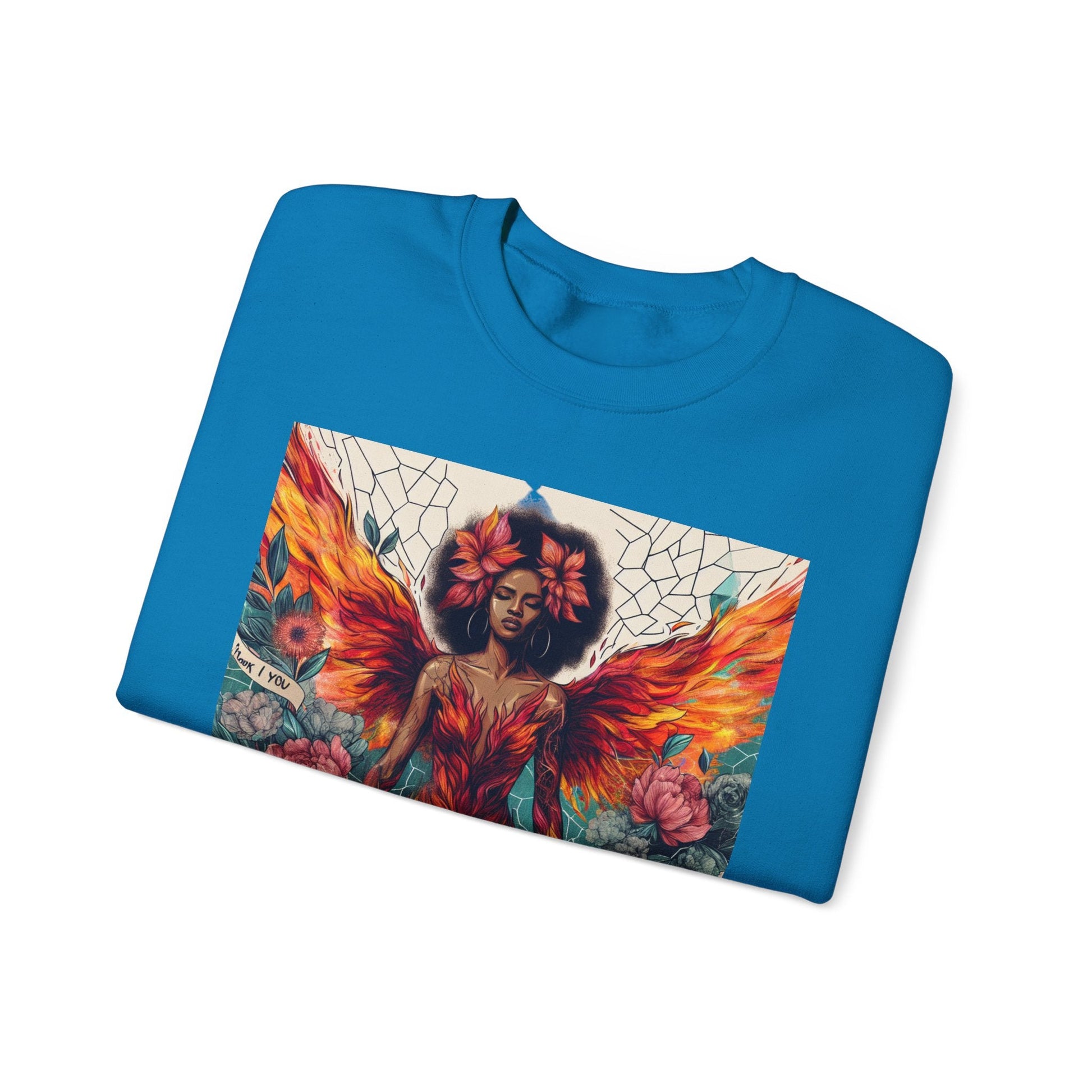 Artistic Phoenix Crewneck Sweatshirt - Cozy Unisex Apparel, Perfect for Casual Wear, Gift for Art Lovers, Birthday, Warmth & Style Printify