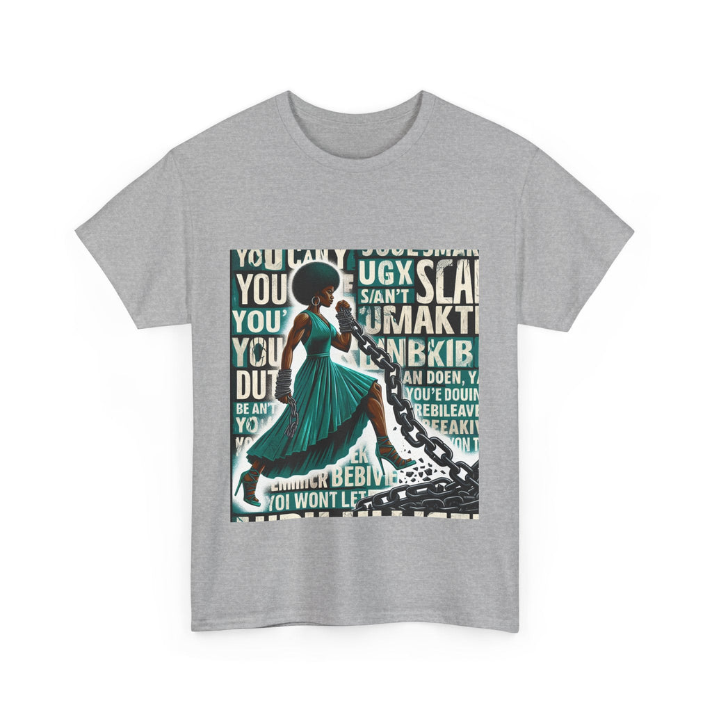 Empowering Afrocentric Unisex Tee, Motivational T-Shirt, Gift for Her, Black History, Fashion Statement, Casual Wear Printify