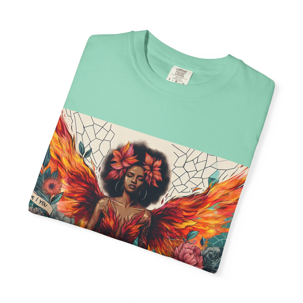 Vibrant Empowerment T-Shirt, Artistic Tee for Feminists, Gift for Her, Boho Style Shirt, Festival Apparel, Unisex Graphic T-Shirt Printify