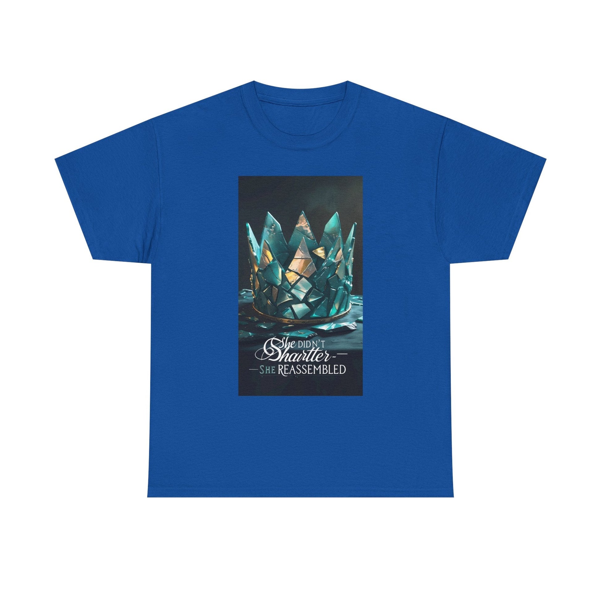 Stunning Crystal Crown Tee, Graphic T-Shirt, Unisex Cotton Top, Unique Gift, Fantasy Apparel, Holiday T-Shirt Printify