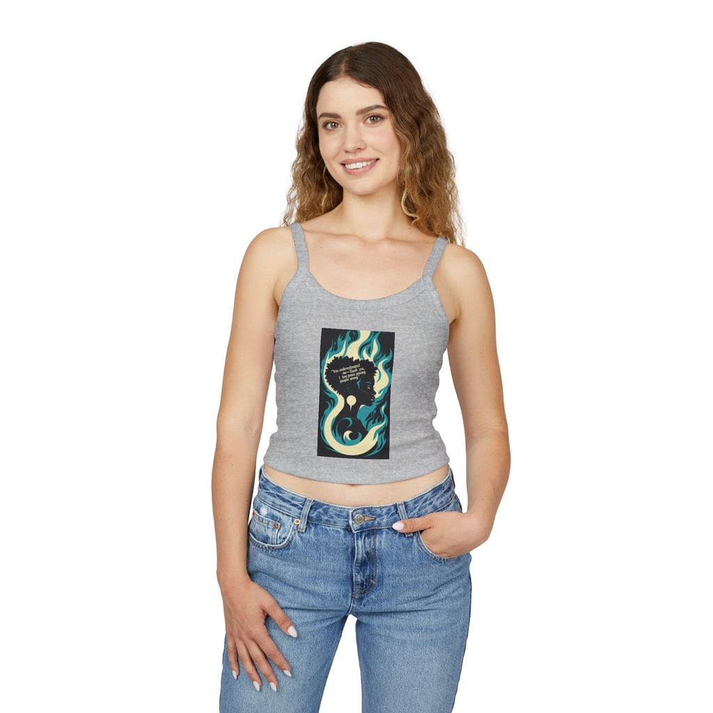 Empowered Women Tank Top, Inspirational Spaghetti Strap, Feminist Apparel, Graphic Tees, Summer Wardrobe Essential Printify