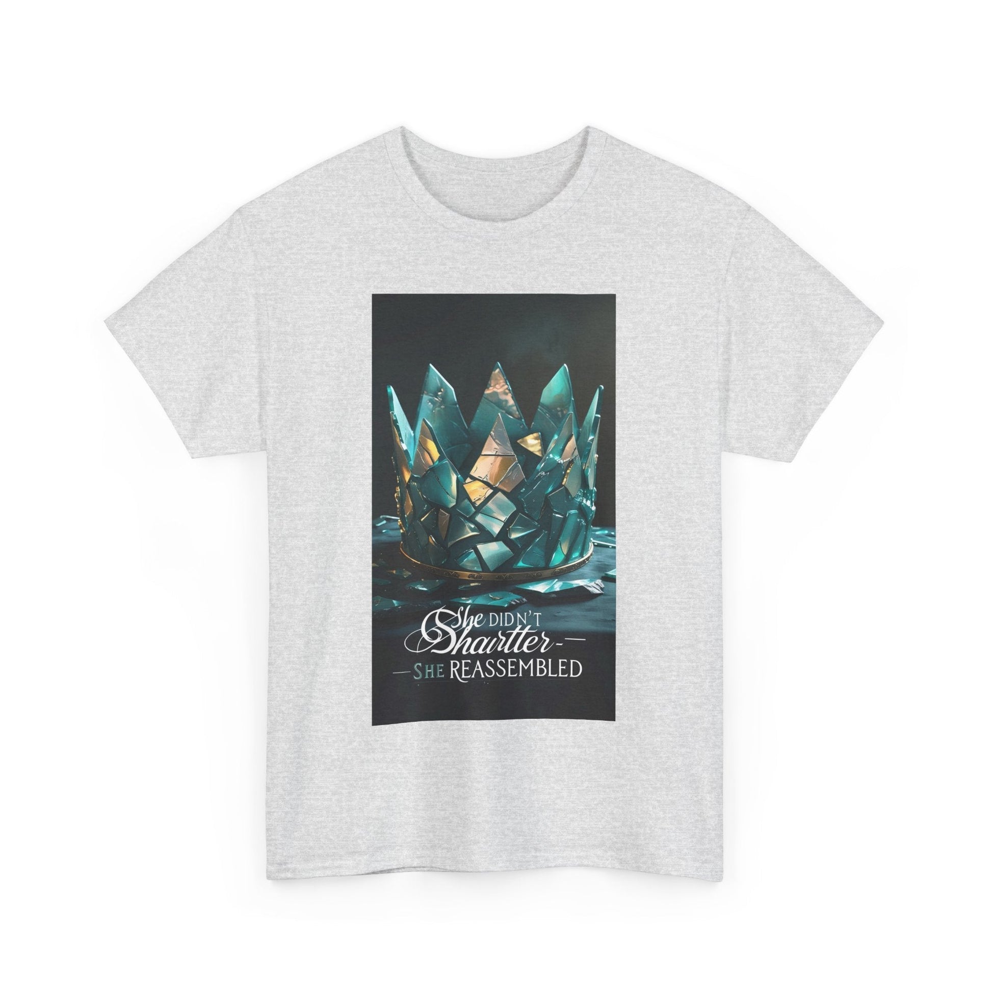Stunning Crystal Crown Tee, Graphic T-Shirt, Unisex Cotton Top, Unique Gift, Fantasy Apparel, Holiday T-Shirt Printify