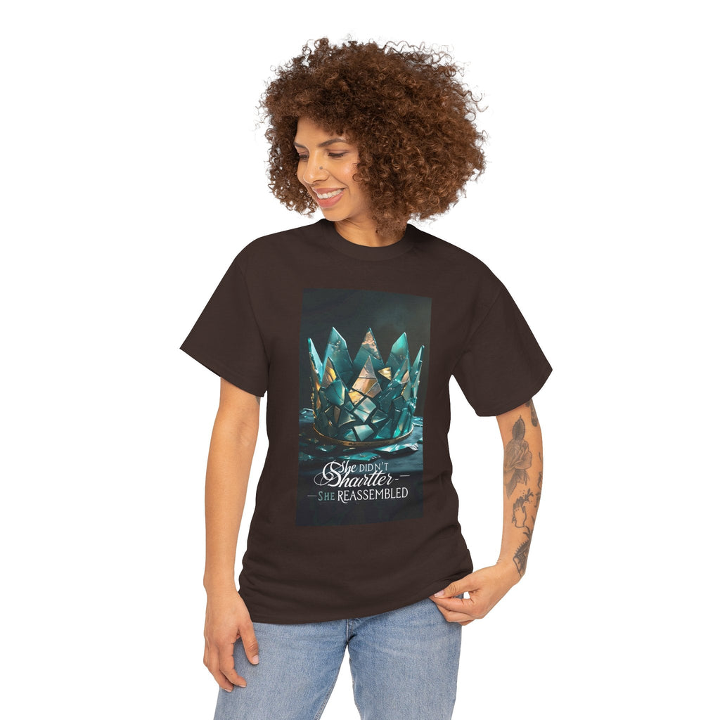 Stunning Crystal Crown Tee, Graphic T-Shirt, Unisex Cotton Top, Unique Gift, Fantasy Apparel, Holiday T-Shirt Printify