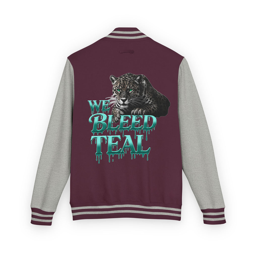 Teal Bleeding Letterman Jacket, Unisex Varsity Jacket, Trendy Sports Jacket, Cool Casual Wear, College Spirit Gear, Perfect Gift for [...]