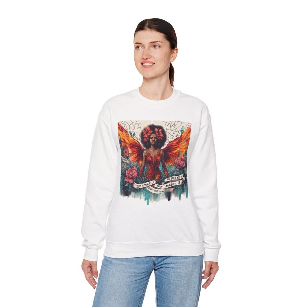 Artistic Phoenix Crewneck Sweatshirt - Cozy Unisex Apparel, Perfect for Casual Wear, Gift for Art Lovers, Birthday, Warmth & Style Printify