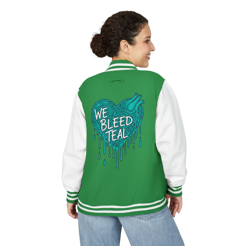 Teal Heart Letterman Jacket, Unisex Varsity Jacket for Sports Fans, Stylish College Apparel, Perfect Gift for Graduates, Casual [...]