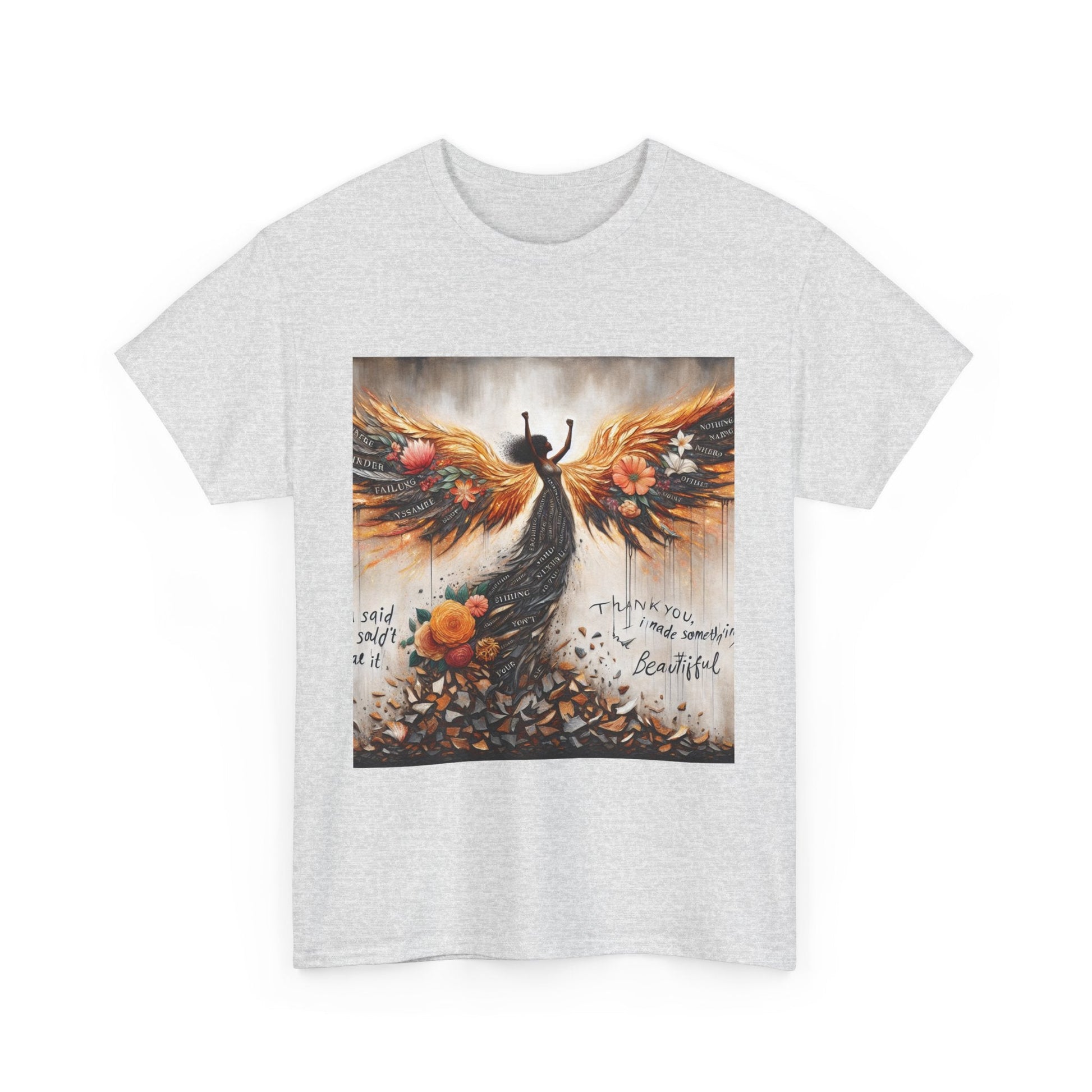 Beautiful In Every Way Unisex Heavy Cotton Tee, Inspirational Art Shirt, Self-Love Gift, Motivational Tee, Fashionable Everyday Wear Printify