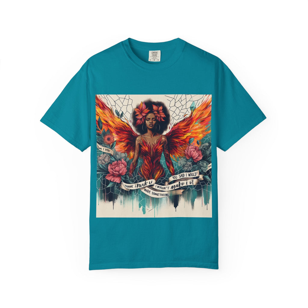 Vibrant Empowerment T-Shirt, Artistic Tee for Feminists, Gift for Her, Boho Style Shirt, Festival Apparel, Unisex Graphic T-Shirt Printify