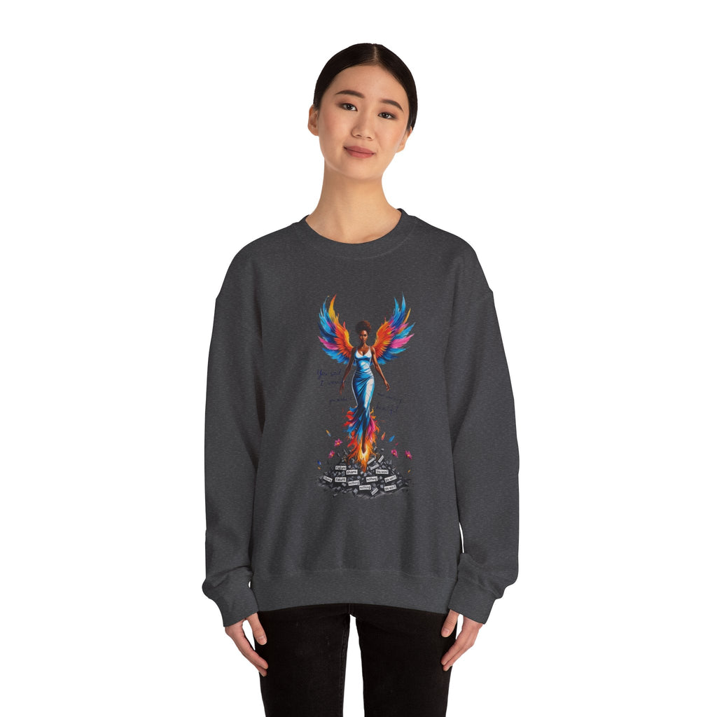 Phoenix Rising Sweatshirt - Inspirational Unisex Crewneck for Empowerment, Gift for Her, Motivational Apparel, Cozy Casual Wear, [...] Printify