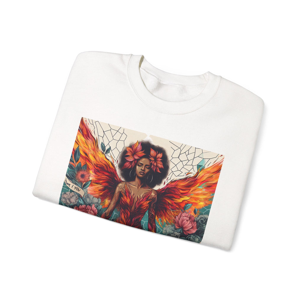 Artistic Phoenix Crewneck Sweatshirt - Cozy Unisex Apparel, Perfect for Casual Wear, Gift for Art Lovers, Birthday, Warmth & Style Printify