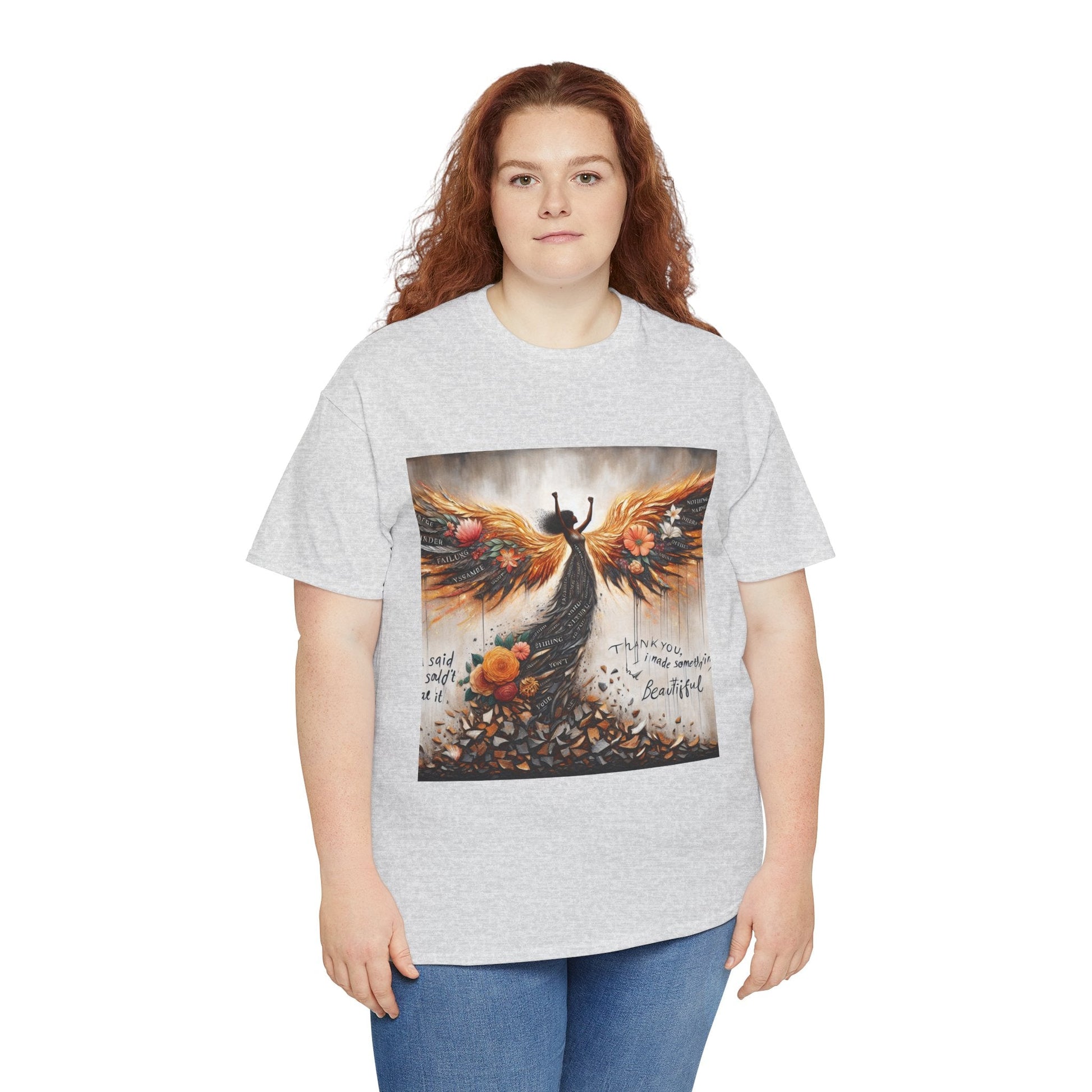 Beautiful In Every Way Unisex Heavy Cotton Tee, Inspirational Art Shirt, Self-Love Gift, Motivational Tee, Fashionable Everyday Wear Printify