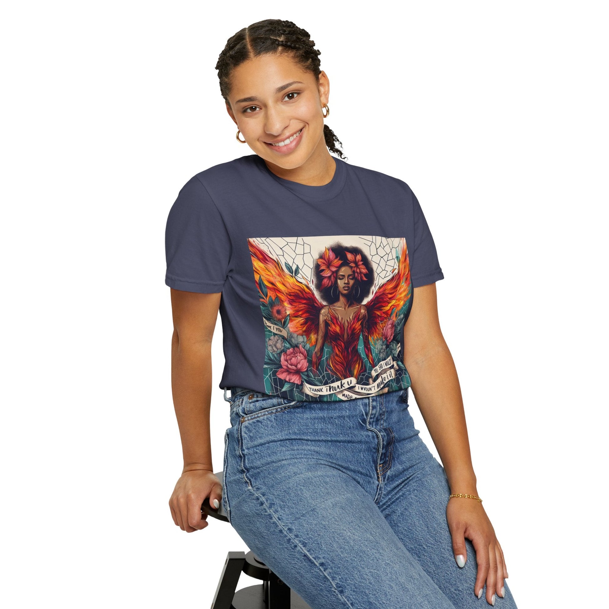 Vibrant Empowerment T-Shirt, Artistic Tee for Feminists, Gift for Her, Boho Style Shirt, Festival Apparel, Unisex Graphic T-Shirt Printify