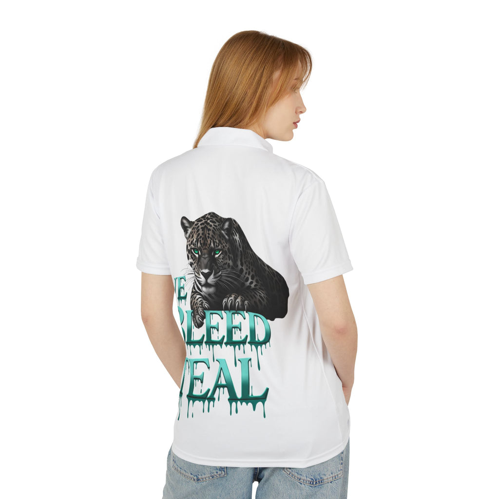 Teal Spirit Unisex Polo Shirt, Custom Sports Shirt, Team Pride Tee, Casual Wear for Fans, Perfect for Game Day