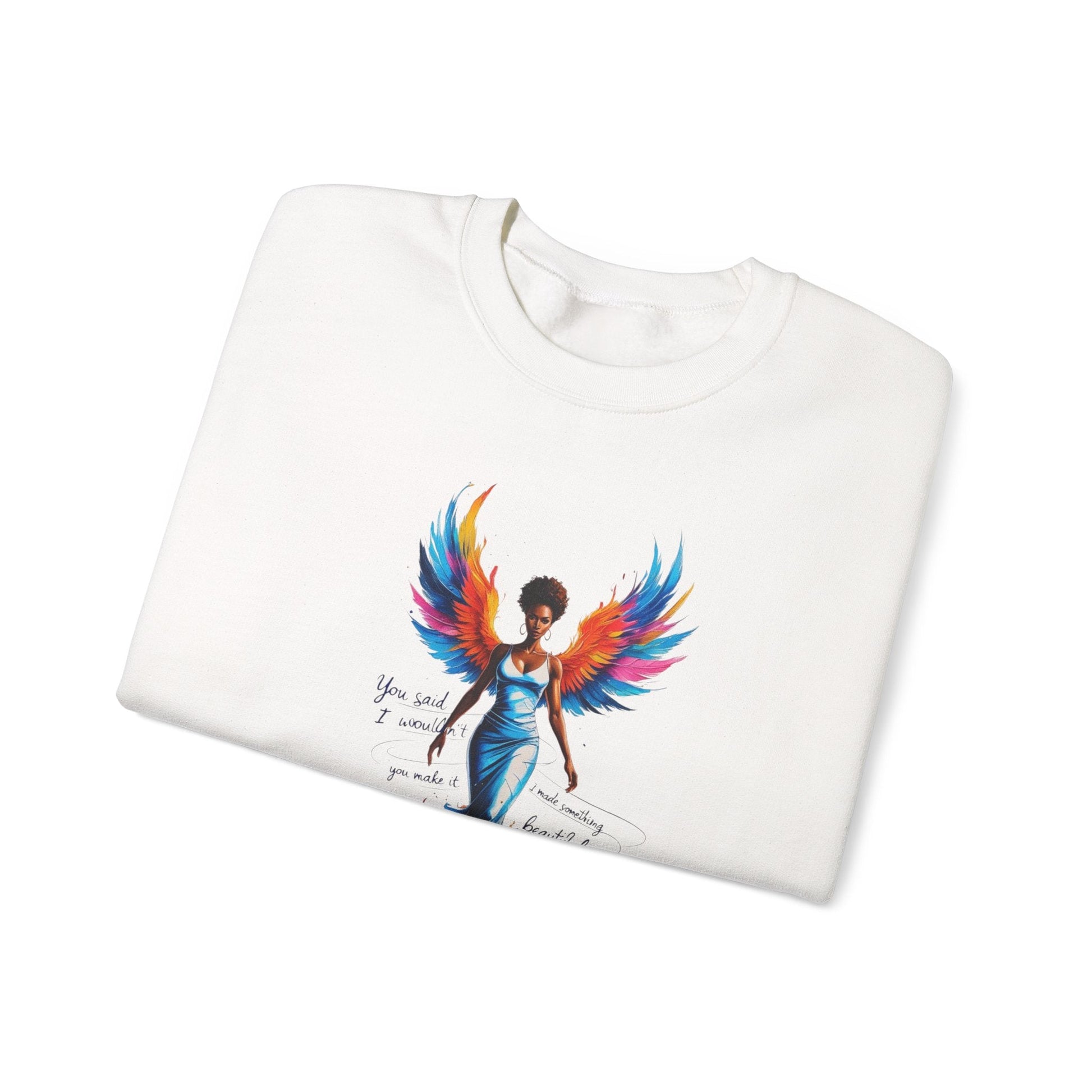 Phoenix Rising Sweatshirt - Inspirational Unisex Crewneck for Empowerment, Gift for Her, Motivational Apparel, Cozy Casual Wear, [...] Printify