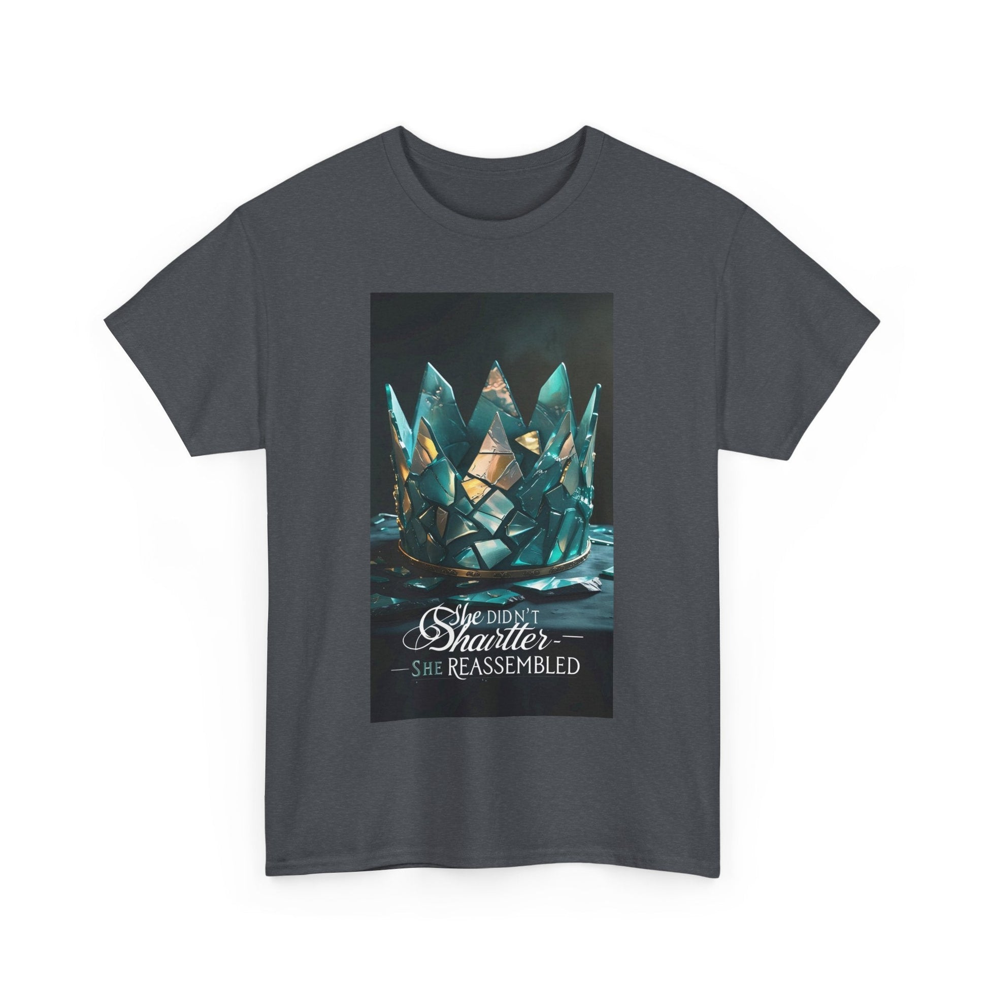 Stunning Crystal Crown Tee, Graphic T-Shirt, Unisex Cotton Top, Unique Gift, Fantasy Apparel, Holiday T-Shirt Printify