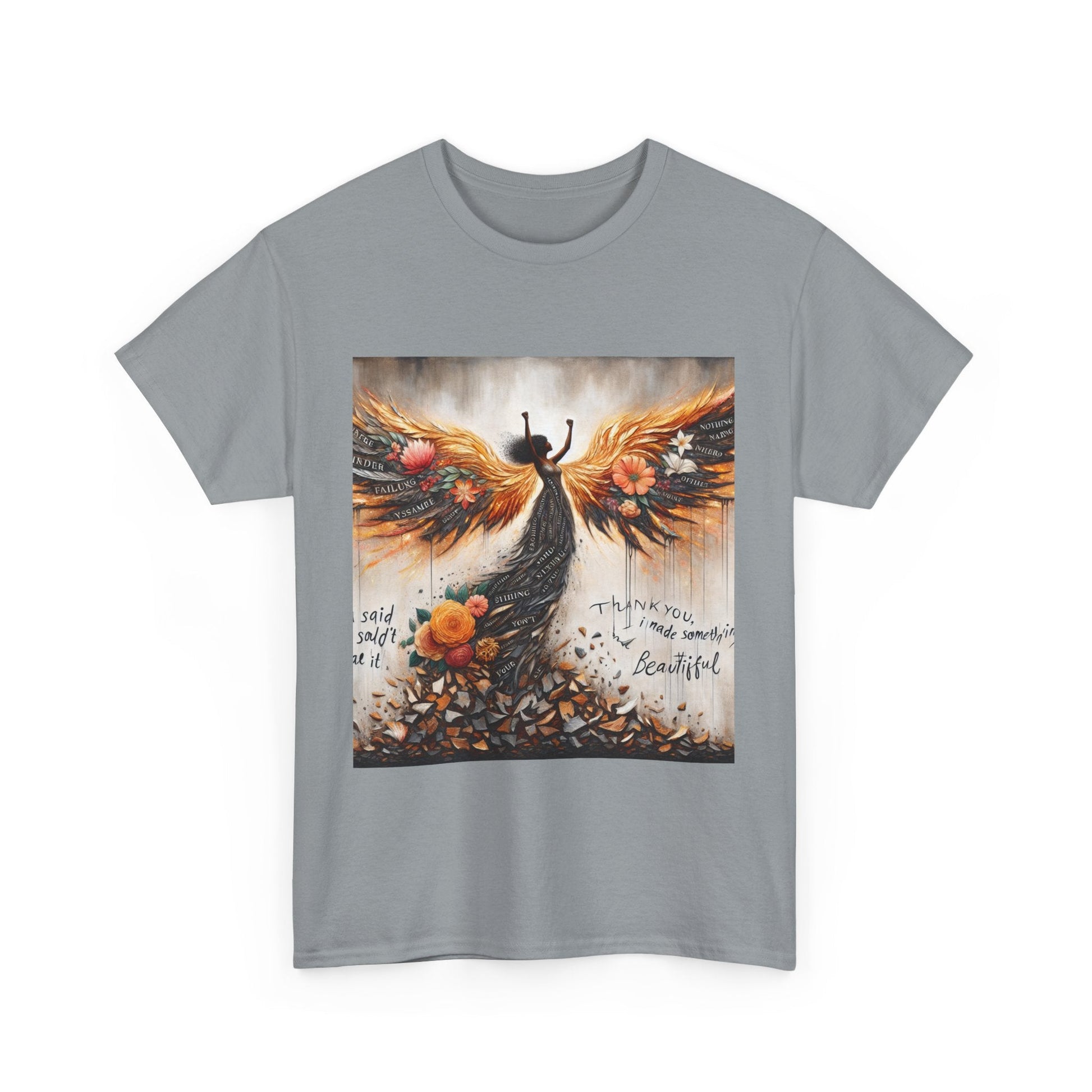 Beautiful In Every Way Unisex Heavy Cotton Tee, Inspirational Art Shirt, Self-Love Gift, Motivational Tee, Fashionable Everyday Wear Printify