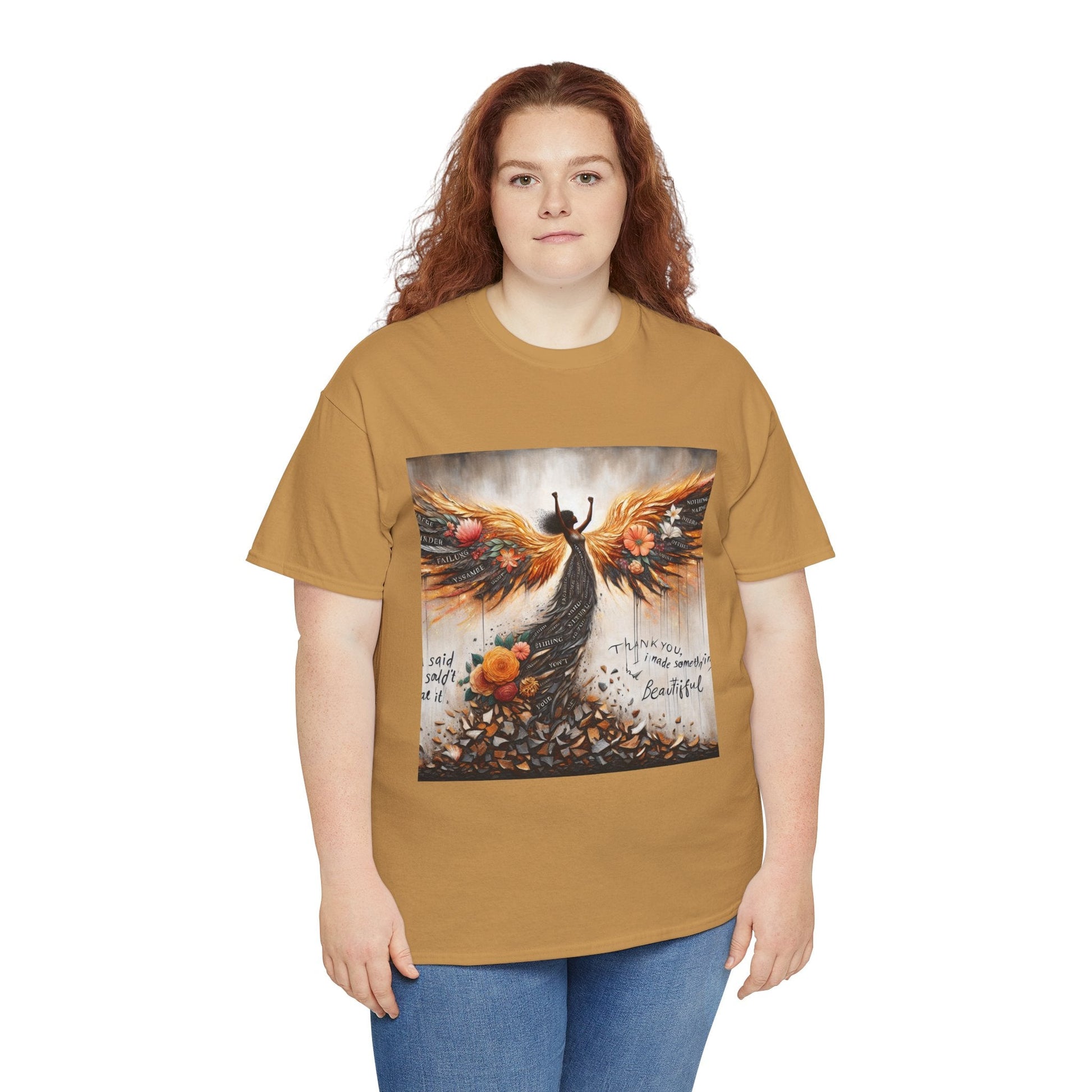 Beautiful In Every Way Unisex Heavy Cotton Tee, Inspirational Art Shirt, Self-Love Gift, Motivational Tee, Fashionable Everyday Wear Printify