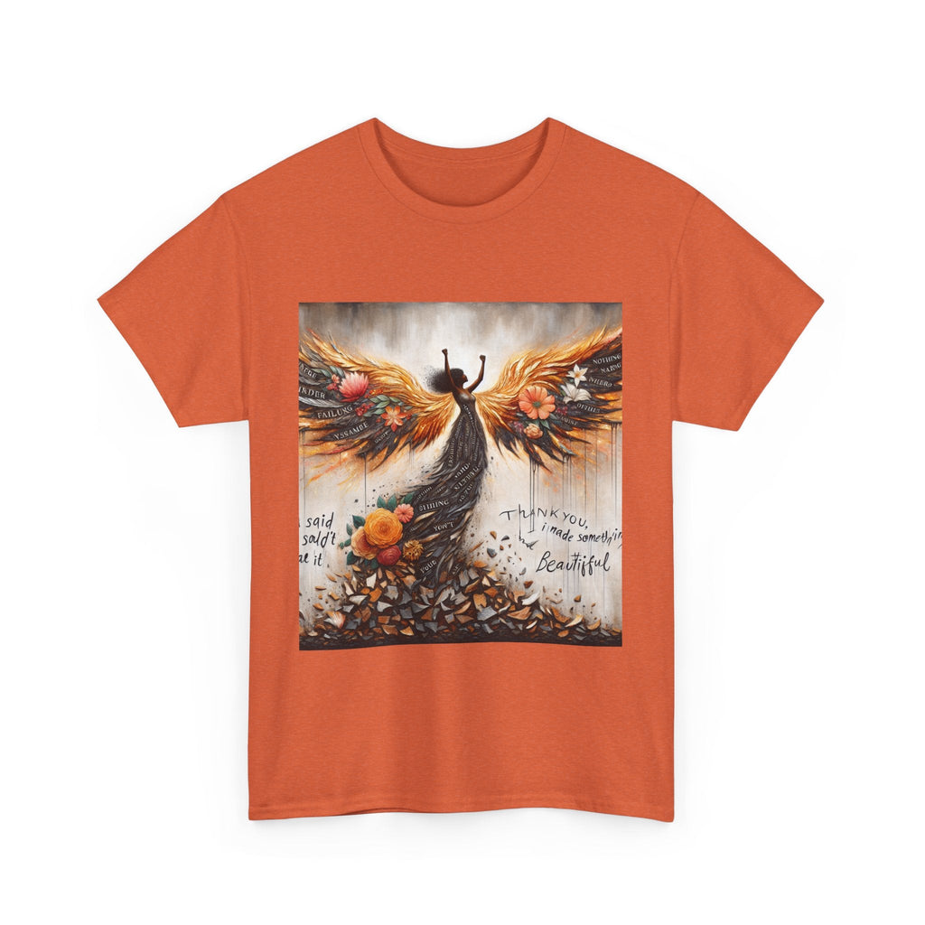 Beautiful In Every Way Unisex Heavy Cotton Tee, Inspirational Art Shirt, Self-Love Gift, Motivational Tee, Fashionable Everyday Wear Printify