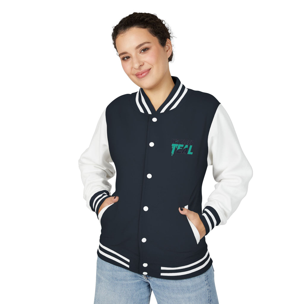 Unisex Heavyweight Letterman Jacket, Retro Style Jacket, Casual Wear, Team Spirit Jacket, Unique Gift for Sports Lovers