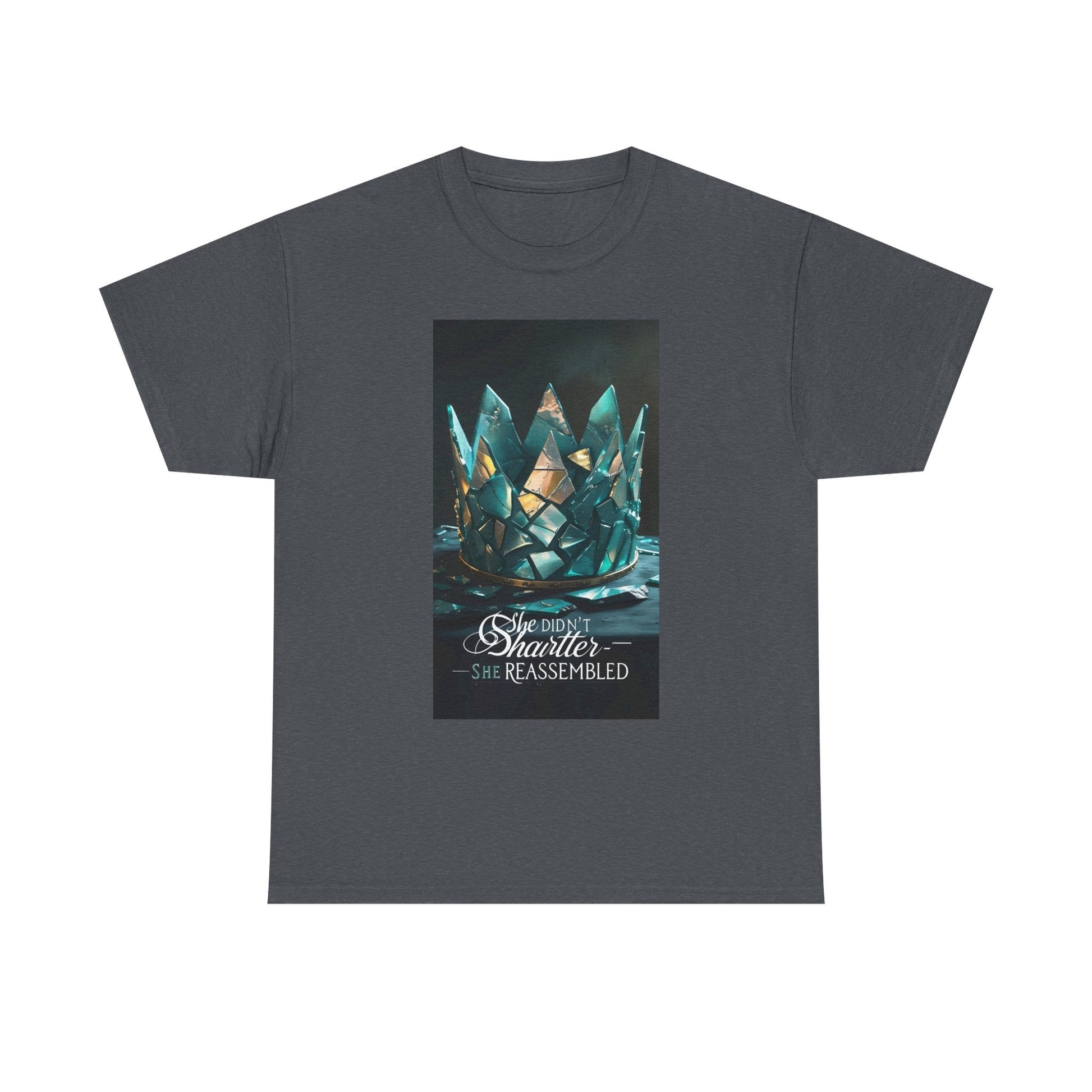 Stunning Crystal Crown Tee, Graphic T-Shirt, Unisex Cotton Top, Unique Gift, Fantasy Apparel, Holiday T-Shirt Printify
