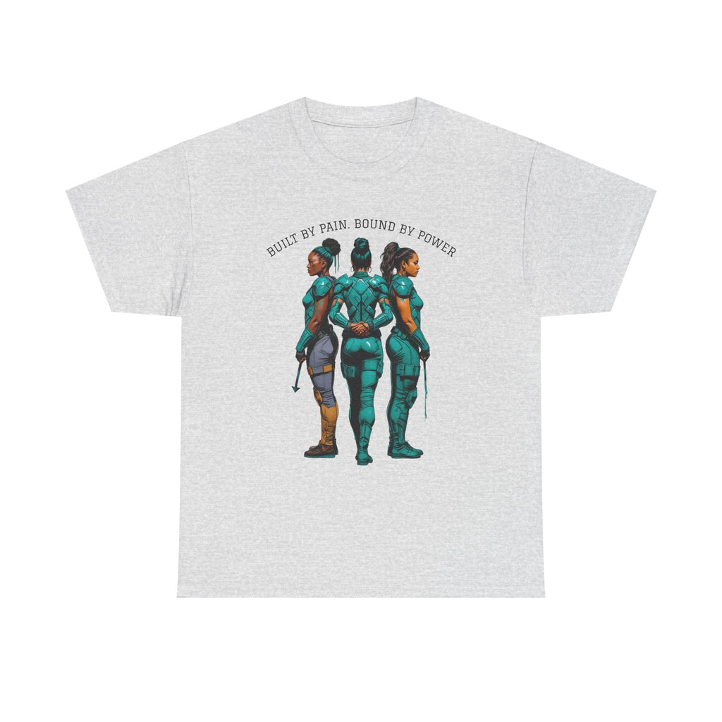 Empowering Unisex Heavy Cotton Tee - We Bleed, We Rise, Everyday Heroes, Stylish Casual Wear, Gift for Superhero Fans Printify