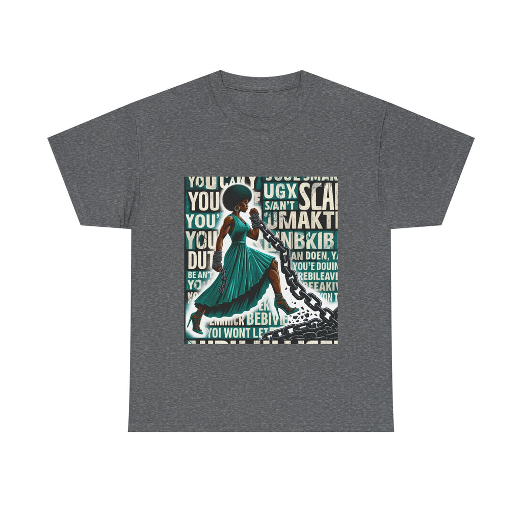 Empowering Afrocentric Unisex Tee, Motivational T-Shirt, Gift for Her, Black History, Fashion Statement, Casual Wear Printify