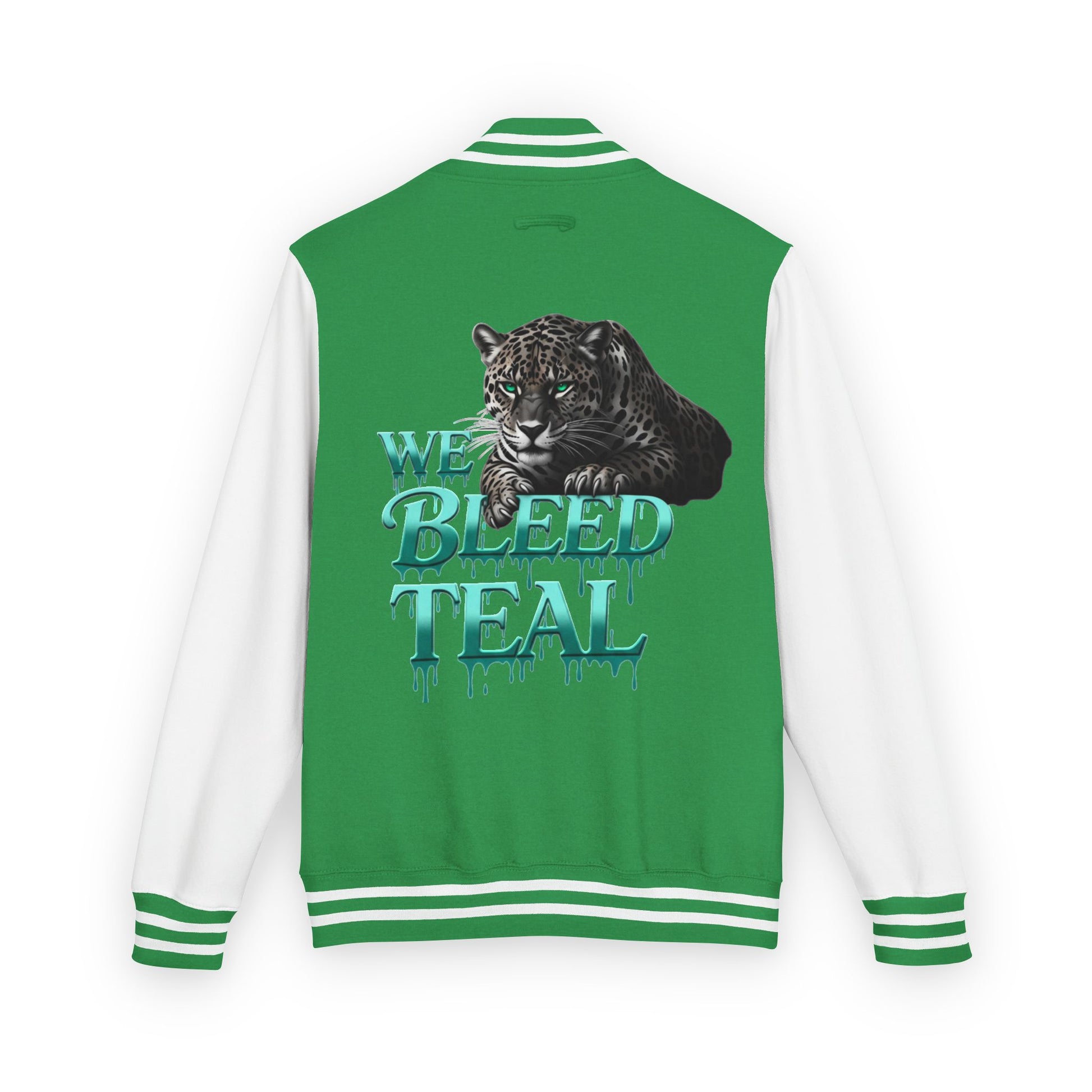 Teal Bleeding Letterman Jacket, Unisex Varsity Jacket, Trendy Sports Jacket, Cool Casual Wear, College Spirit Gear, Perfect Gift for [...]