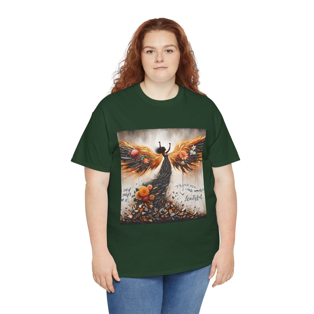 Beautiful In Every Way Unisex Heavy Cotton Tee, Inspirational Art Shirt, Self-Love Gift, Motivational Tee, Fashionable Everyday Wear Printify