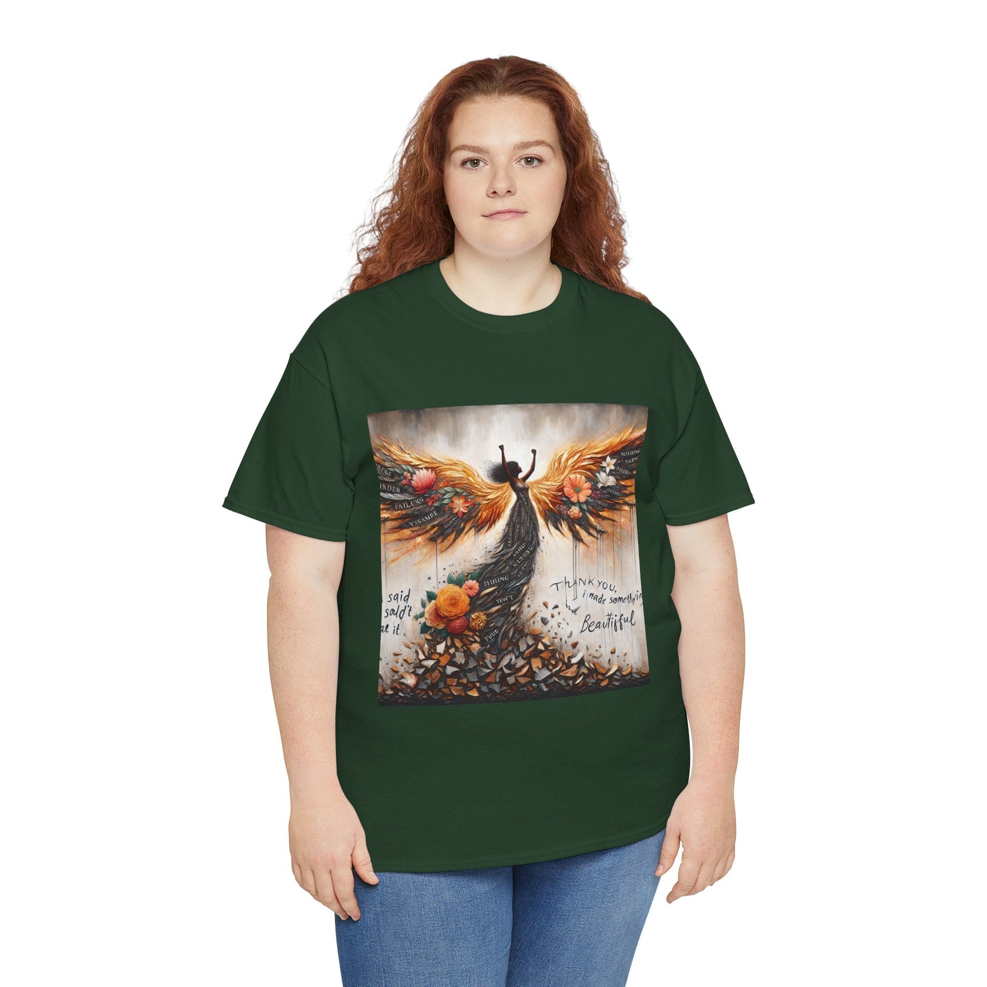 Beautiful In Every Way Unisex Heavy Cotton Tee, Inspirational Art Shirt, Self-Love Gift, Motivational Tee, Fashionable Everyday Wear Printify