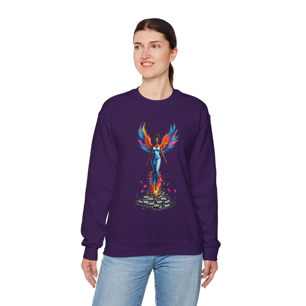 Phoenix Rising Sweatshirt - Inspirational Unisex Crewneck for Empowerment, Gift for Her, Motivational Apparel, Cozy Casual Wear, [...] Printify