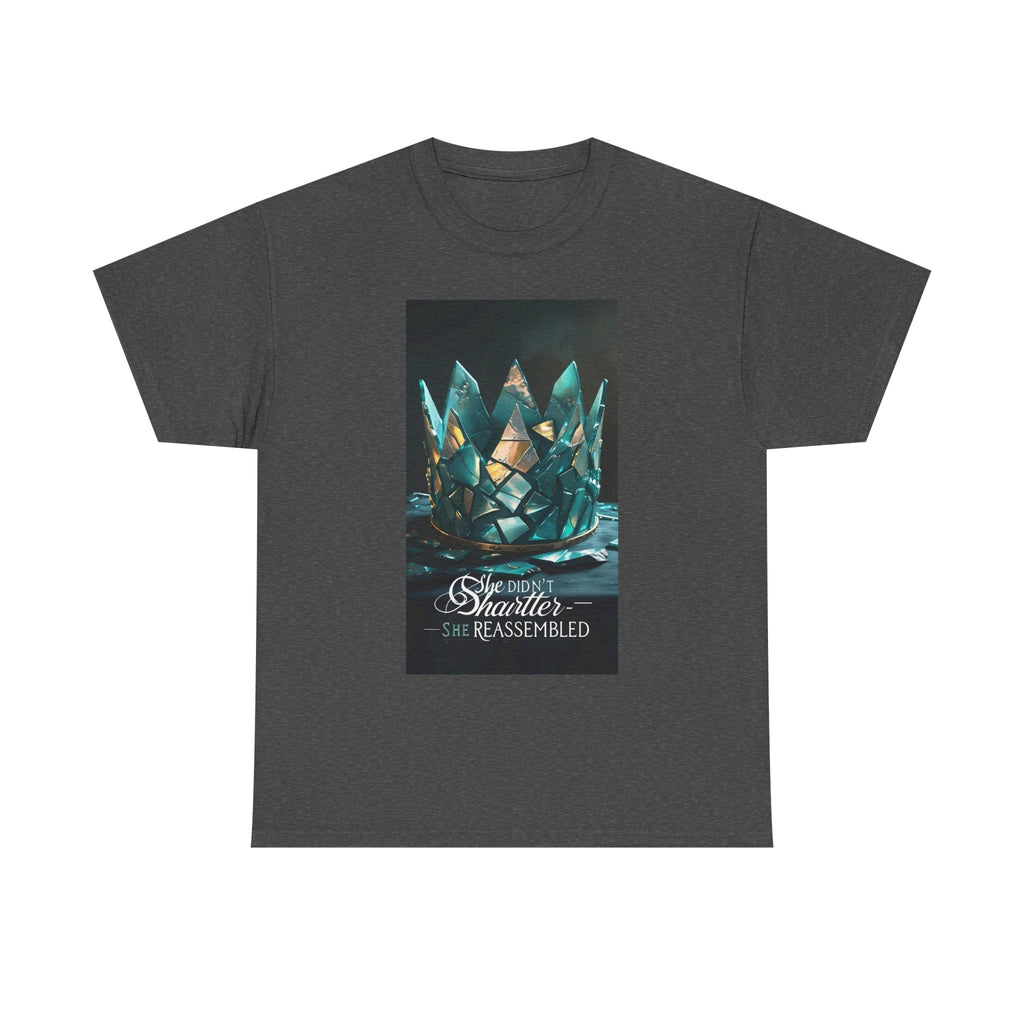 Stunning Crystal Crown Tee, Graphic T-Shirt, Unisex Cotton Top, Unique Gift, Fantasy Apparel, Holiday T-Shirt Printify
