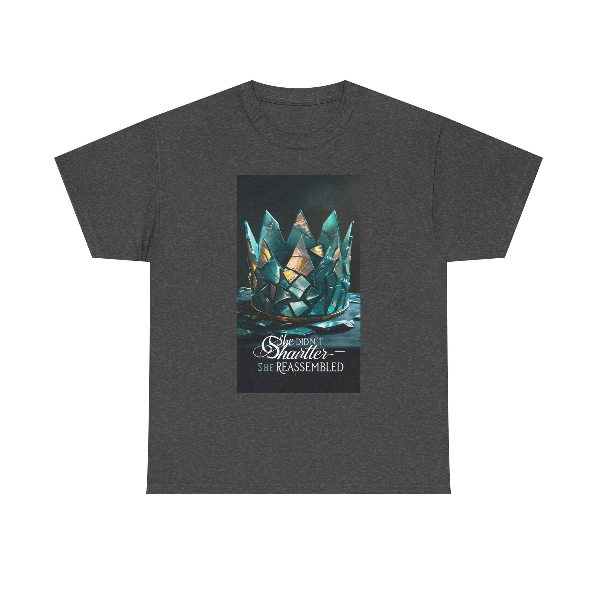 Stunning Crystal Crown Tee, Graphic T-Shirt, Unisex Cotton Top, Unique Gift, Fantasy Apparel, Holiday T-Shirt Printify