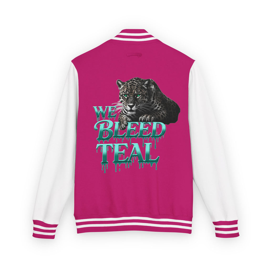 Teal Bleeding Letterman Jacket, Unisex Varsity Jacket, Trendy Sports Jacket, Cool Casual Wear, College Spirit Gear, Perfect Gift for [...]