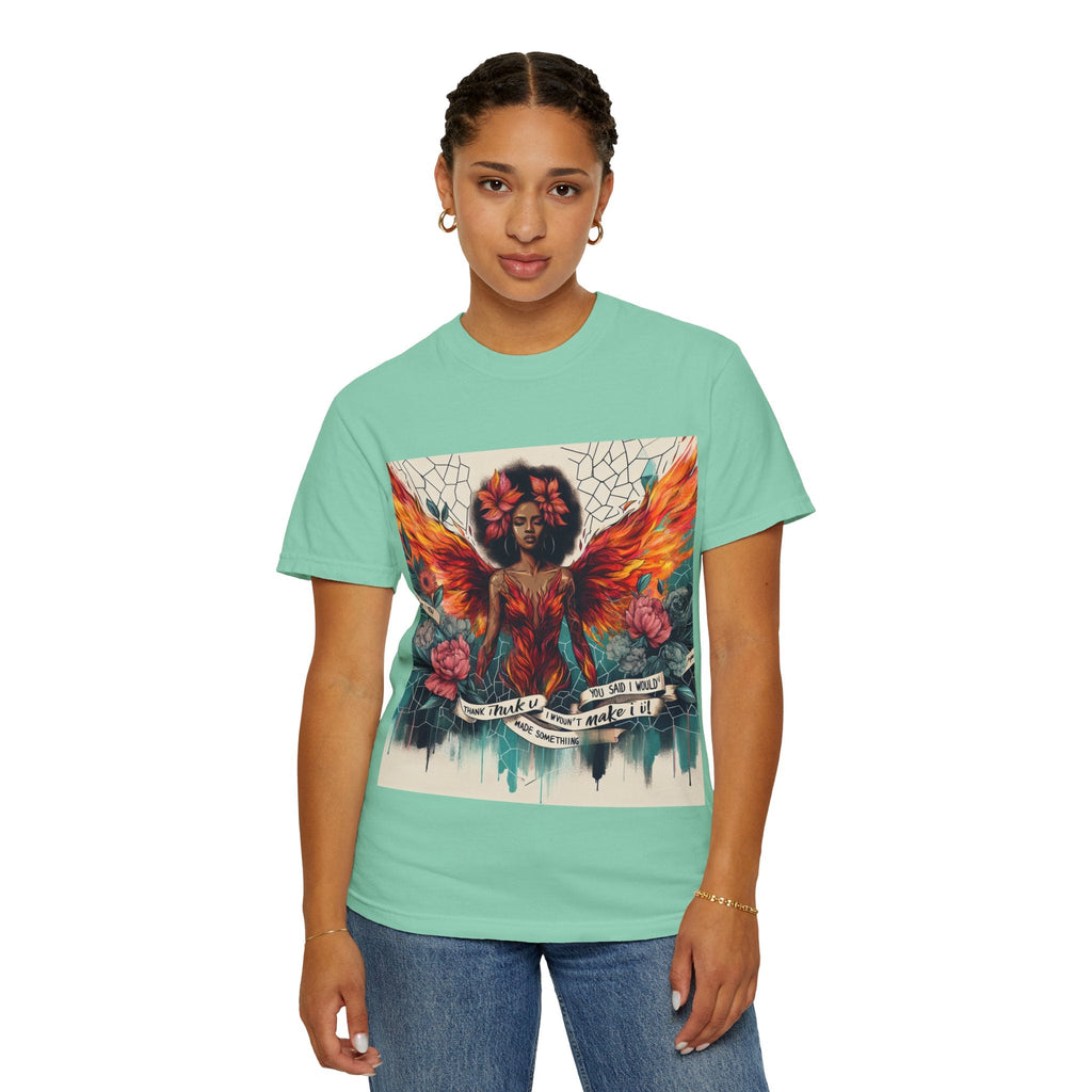 Vibrant Empowerment T-Shirt, Artistic Tee for Feminists, Gift for Her, Boho Style Shirt, Festival Apparel, Unisex Graphic T-Shirt Printify