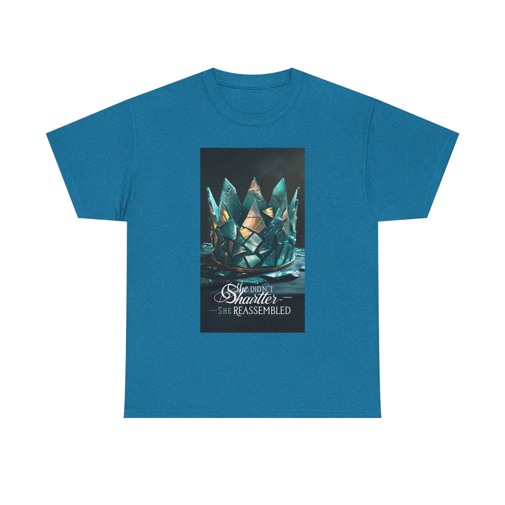 Stunning Crystal Crown Tee, Graphic T-Shirt, Unisex Cotton Top, Unique Gift, Fantasy Apparel, Holiday T-Shirt Printify
