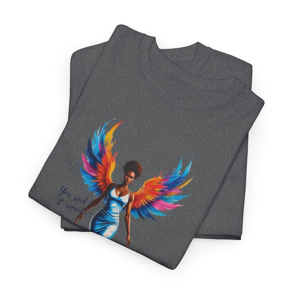 Vibrant Angelic Heavy Cotton Tee - Unisex T-Shirt, Inspirational Apparel, Casual Wear, Gift for Her, Spiritual Fashion Printify