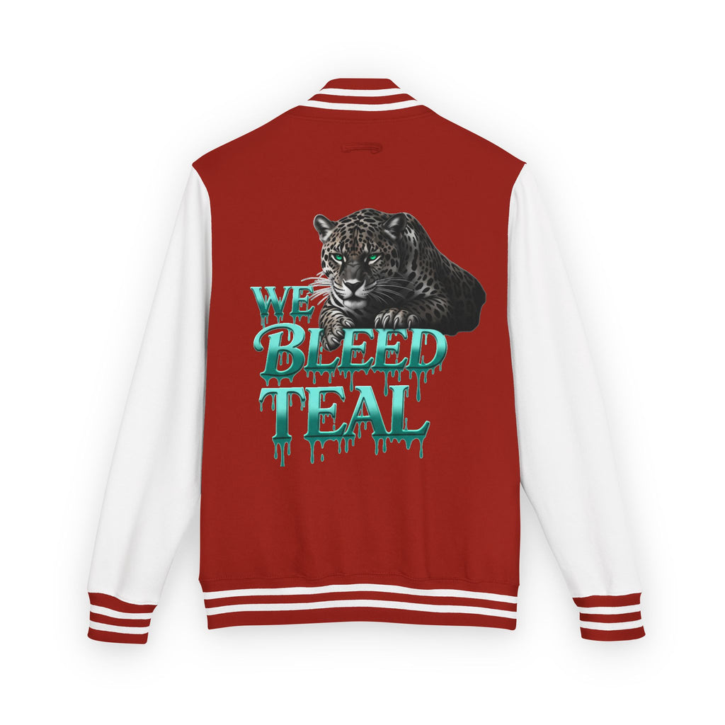 Teal Bleeding Letterman Jacket, Unisex Varsity Jacket, Trendy Sports Jacket, Cool Casual Wear, College Spirit Gear, Perfect Gift for [...]