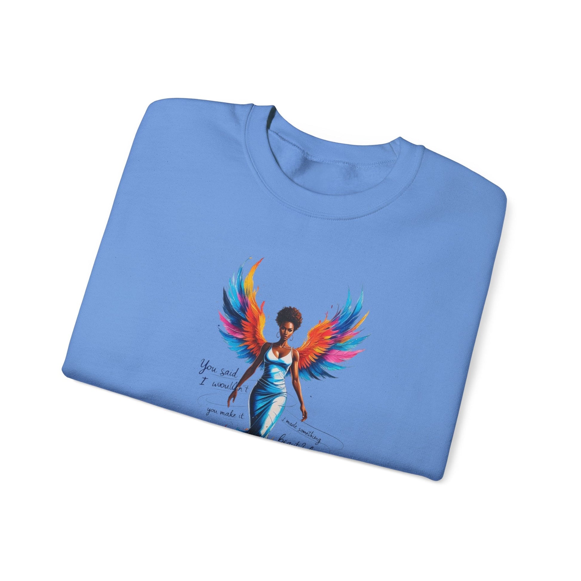 Phoenix Rising Sweatshirt - Inspirational Unisex Crewneck for Empowerment, Gift for Her, Motivational Apparel, Cozy Casual Wear, [...] Printify