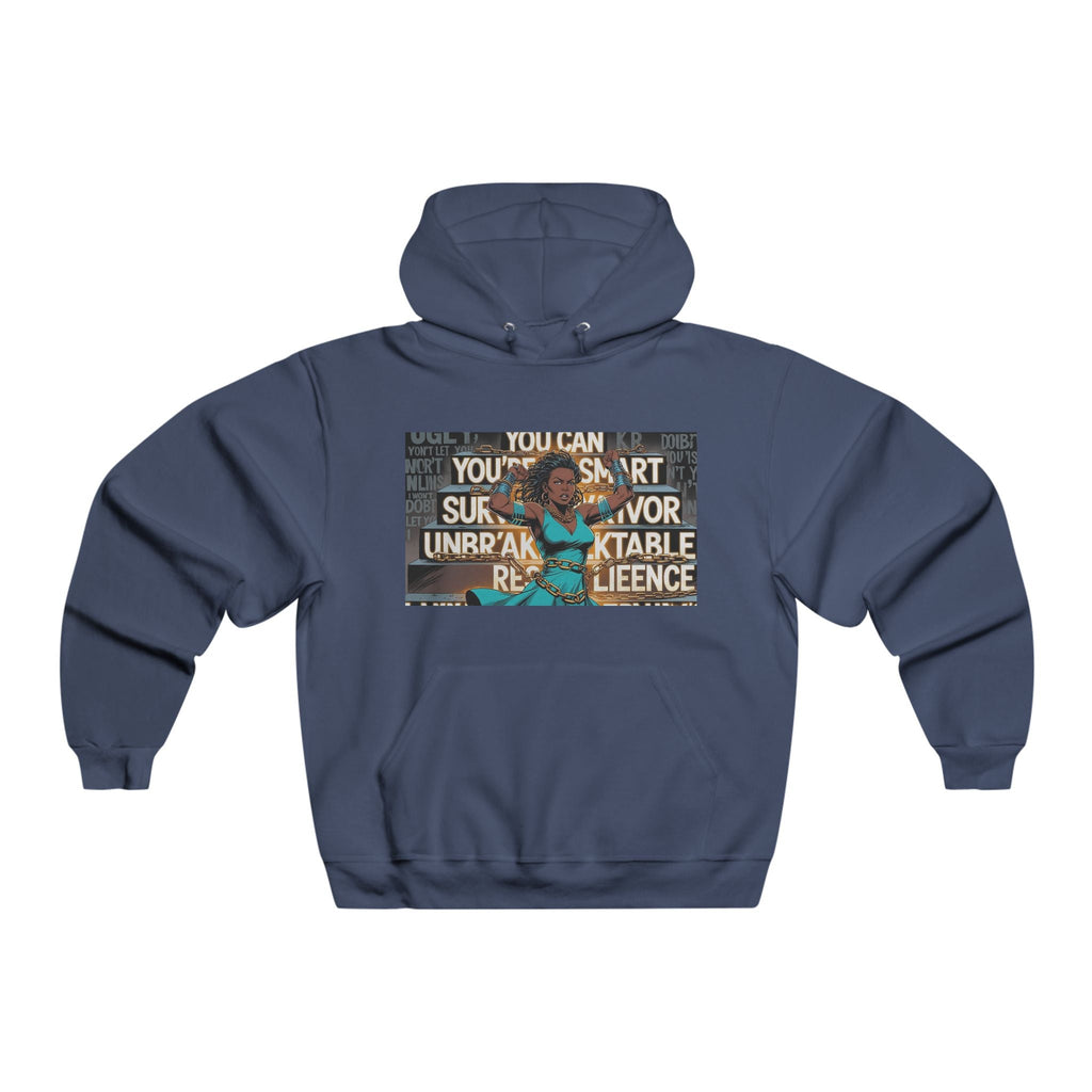 Inspirational Hooded Sweatshirt, Motivational Gift for women, Resilience Sweatshirt, Cozy Hoodie for Confidence, Uplifting Apparel