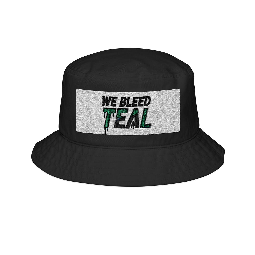 Teal Embroidered Bucket Hat - Trendy Summer Accessory, Beachwear, Gift for Dad, Fashion Statement, Outdoor Fun Printify