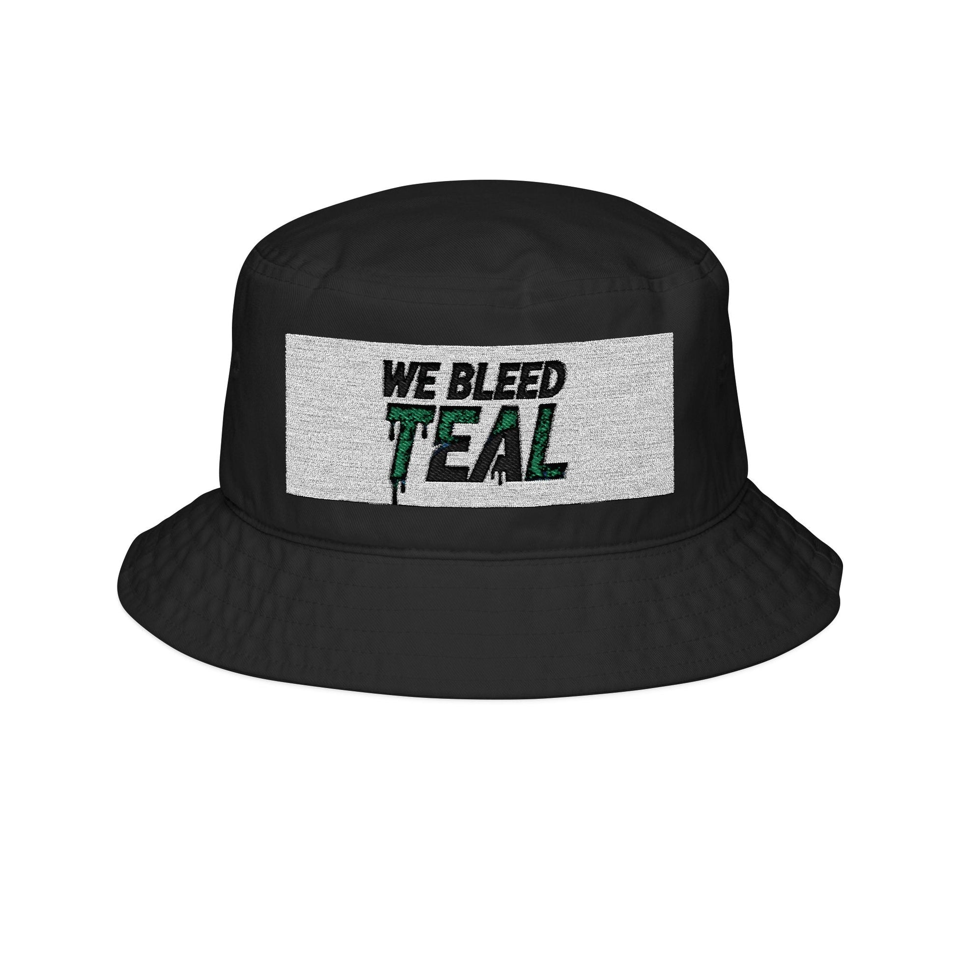 Teal Embroidered Bucket Hat - Trendy Summer Accessory, Beachwear, Gift for Dad, Fashion Statement, Outdoor Fun Printify